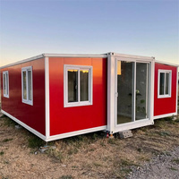 20 pieds 40 pieds conception modulaire de luxe petite maison d'expédition conteneur extensible portable préfabriqué détachable avec 2 3 chambres à coucher