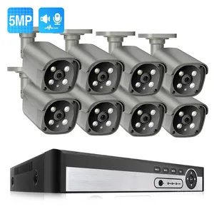Gute Qualität Sicherheit Poe Kamerasystem 8Ch 5Mp NVR Kit Outdoor IP-Kamera Unterstützung Zwei-Wege-Audio