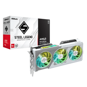 Nueva Tarjeta Gráfica ASRock Radeon RX 9060 XT STEEL LEGEND 16GB OC PCIe 5.0 VGA RX 9060XT GPU RX9060 XT para Juegos de PC de Escritorio - Product Image 1
