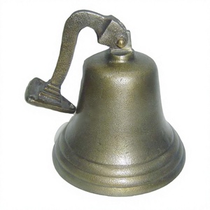 Campana de barco náutico antiguo de latón, superventas, artesanías de Metal, puerta, campana de pared montada lateral, campanas decorativas colgantes para el jardín del hogar - Product Image 1