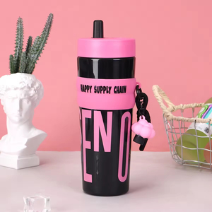 Borraccia Portatile in Plastica Gao Mei - Nuovo Modello All'ingrosso - Borracce Tropicale <span class=keywords><strong>con</strong></span> Corda in Paglia per Uomo e Donna per Esterni - Product Image 5