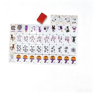 Custom 4-player American Halloween Mahjong Tiles with Spiders <b>Themed</b> <b>Set</b> Modern Portable Luxury - Product Image 3