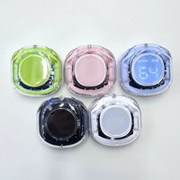 Air39 Sports TWS In Ear Digital Earphones dengan Layar LED Plastik Transparan Earphone Bluetooth Nirkabel Berkualitas Tinggi