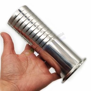 Acier inoxydable sanitaire Long Tri Clamp <span class=keywords><strong>Tuyau</strong></span> Barb <span class=keywords><strong>Adaptateur</strong></span> Longueur 100mm 150mm OD 25mm <span class=keywords><strong>38mm</strong></span> 51mm 63mm - Product Image 1