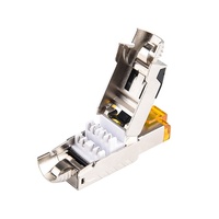 Conector RJ45 de Instalación Rápida Sin Herramientas Linkwylan 10G Cat7, Conector Blindado de Terminación en Campo, Conectores Ethernet Sin Herramientas