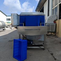Laveuse automatique de caisses en plastique en acier inoxydable |   Machine de nettoyage de plateaux pour barquettes à œufs, conteneurs en plastique et boîtes à fruits de mer