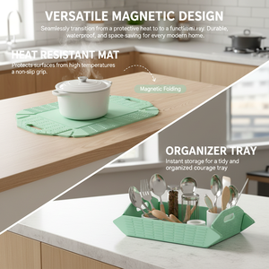 Multi-Functional Foldable Plastic Cutting <b>Mat</b> With Handles Non-Slip Oil Proof Food Grade Reusable Washable Durable Rectangle <b>Mat</b> - Product Image 3