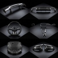 Service de fabrication de pièces en fibre de carbone sur mesure OEM ODM, kit carrosserie, spoiler et garnitures intérieures en fibre de carbone par cuisson en autoclave