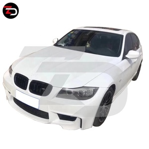 Vente flash : Pare-chocs avant style 1M avec lèvre avant en fibre de carbone pour BMW Série 3 310 <span class=keywords><strong>320</strong></span> 325 (2005-2012) - Product Image 5