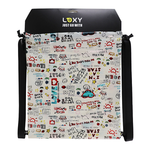 Lightweight Waterproof <b>Drawstring</b> Gym Sack <b>Backpack</b> Custom Logo Polyester Thread Promotional Sports Large Capacity Unisex Travel - Product Image 4