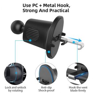 Soporte de Alta Calidad para Teléfono Móvil, Clip para Ventilación de Aire Acondicionado de Coche, Soporte para Celular en Rejilla de Ventilación - Product Image 2