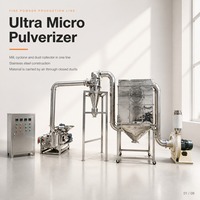 Broyeur classificateur à air pour poudres ultrafines, auto-refroidissant, pour l'industrie chimique et alimentaire