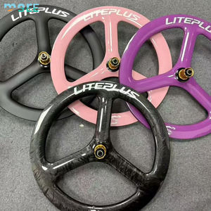 Juego <span class=keywords><strong>de</strong></span> Ruedas Plegables <span class=keywords><strong>de</strong></span> Fibra <span class=keywords><strong>de</strong></span> Carbono SeeMore <span class=keywords><strong>de</strong></span> 20 Pulgadas 451 con Freno <span class=keywords><strong>de</strong></span> Disco, <span class=keywords><strong>Llanta</strong></span> <span class=keywords><strong>de</strong></span> 3 Radios, Juego <span class=keywords><strong>de</strong></span> Ruedas Plegables para <span class=keywords><strong>Bicicleta</strong></span> - Product Image 1