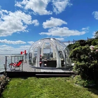 Dôme transparent, tente bulle géodésique, maison bulle en polycarbonate, camping, taille personnalisée, fabrication préfabriquée en usine