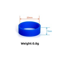En stock – Anneau de doigt sportif en silicone couleur bonbon, personnalisable avec impression, idéal pour un cadeau