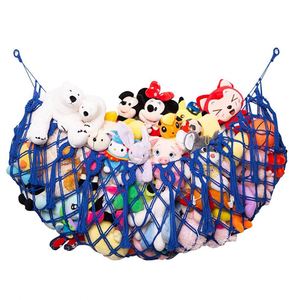 Hamac de rangement pour peluches, hamac suspendu en macramé avec pompons bohèmes, filet organisateur de jouets, support de rangement pour la décoration de la maison - Product Image 1