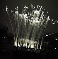 Lumières de roseaux en fibre optique LED personnalisées, indice de protection IP65, couleur RVB pour la décoration de jardin, de cour et de parc