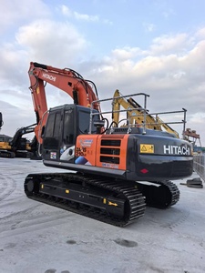 Excavatrice d'occasion Hitachi ZX210, 22 tonnes, capacité de la benne de 0,8 m³, machine de terrassement, moteur Hitachi, commande PLC Kawasaki, design de carrosserie rouge - Product Image 3