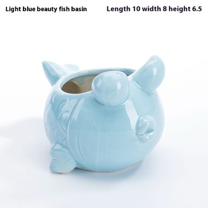 Hot Sale Modern Large Ceramic Terracotta <strong>Pot</strong> Drainage Hole Cute Cartoon Whale Shell Meat Plant Ornament Marine Fleshy Flower <strong>Pot</strong> - Product Image 2