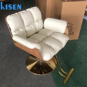 Kisen Sedia da Barbiere di Lusso in Acciaio Inossidabile per Salone di Bellezza e Parrucchiere, per <span class=keywords><strong>Donna</strong></span> - Product Image 1