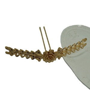 Pure Copper Color Preserving Hairpin Flower Filigree 27x7cm <b>Wedding</b> DIY Craft <b>Accessory</b> - Product Image 4