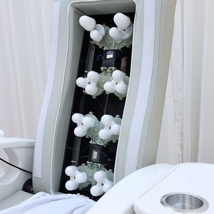 Fauteuil de pédicure électrique inclinable avec système de jets d'hydrothérapie pour salon, spa des ongles, soins des pieds et massage - Product Image 2