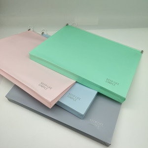 Nhà máy đầy màu sắc tập tin túi tài liệu BGAS A4 thanh trượt dây kéo khóa tài liệu túi nhựa dây kéo túi tài liệu cho các trường học, văn phòng - Product Image 6