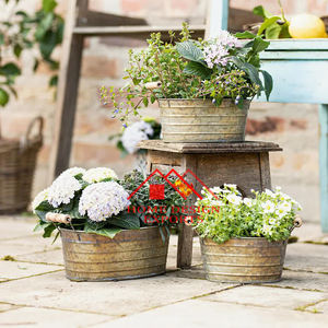 Lot de 3 jardinières en métal en fer pour décoration de jardin 2025 Best-seller - Product Image 5