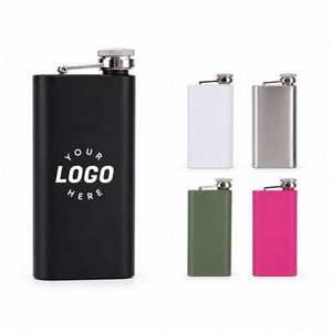 Gourde à liqueur portable en acier inoxydable de 140 ml (5 oz) avec logo personnalisé, idéale pour le camping - Product Image 1
