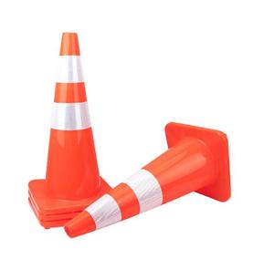 Cônes de signalisation routière hautement réfléchissants pour la sécurité routière et la visibilité nocturne, vente en gros d'usine - Product Image 5