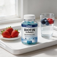 OEM Aangepaste Private Label Voedingsmiddelenklasse Kruidenextract Biotine Kauwgommetjes Vitamine C Dagelijkse Voedingsupplement Fles/Vat