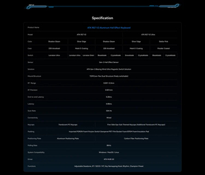 ATK bàn phím hiệu ứng hội trường nhôm siêu lớn rs7 V2 Bàn phím chơi game Bàn phím alcoin Bàn phím chơi game - Product Image 6