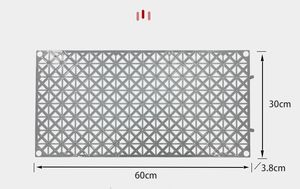 Grille robuste tempête vidange piscine bord fossé grille eau de pluie tranchée Drainage canal couverture carreaux PP plastique - Product Image 4