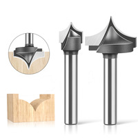 Fraise à queue de 6 mm pour sculpture sur bois, fraise à profil fantaisie pour machine CNC, outil de découpe de panneaux de porte, profil en arc pour la sculpture sur bois ou sur bois franc