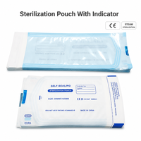 200 pièces Sachets de stérilisation auto-scellants pour outils de manucure et pédicure, sacs autoclave, film bleu pour désinfection à la vapeur CPP/PET