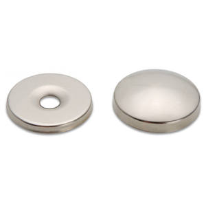 12 mm REDONDED SCREW COVER SPUD-Latón niquelado - Product Image 3