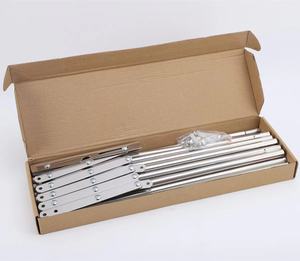 120cm mural en acier inoxydable étendoir à vêtements accordéon étendoir rétractable pour buanderie salle de bain tour - Product Image 6