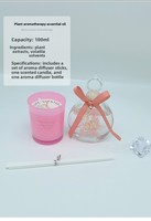 Coffret Cadeau Bougie Parfumée Artisanale Personnalisée pour Amoureux, Diffuseur à Bâtonnets Sans Flamme et Huile Essentielle, Modèle Anniversaire 2022508