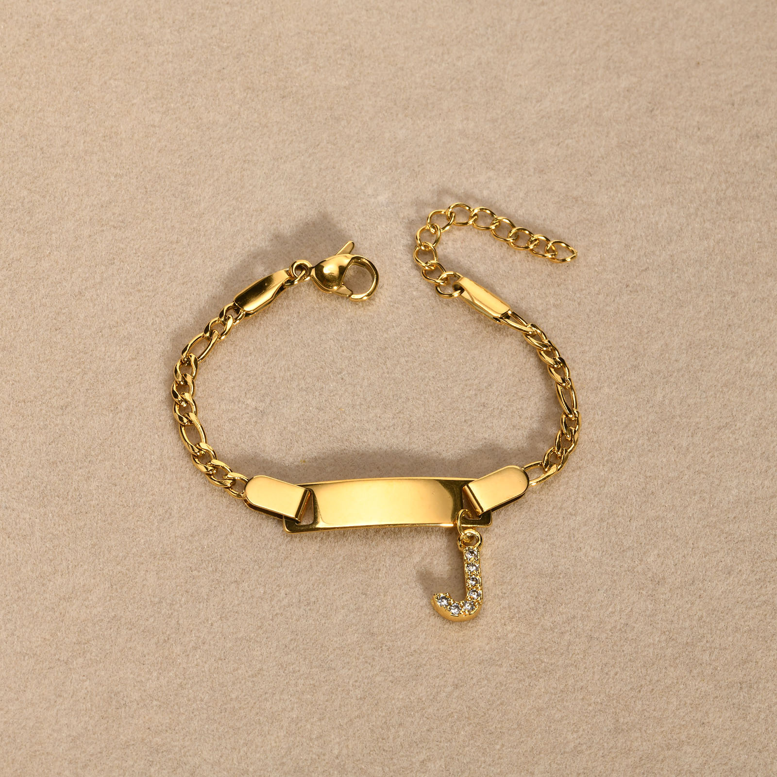 12CM gold letter J