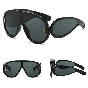 2025 Boutique mode lunettes conception une pièce marron lunettes femmes nuances personnalisées Uv400 marque de luxe Y2k lunettes de soleil - Product Image 5