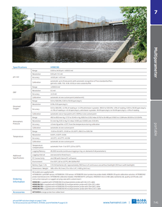 Medidor Multiparamétrico Impermeable HANNA para PH/ORP/DO/Presión/Temperatura - HI98196-10m (32.8') - Product Image 6