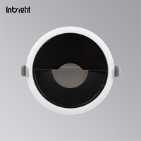 Downlight de plafond à LED à faisceau asymétrique fixe 8W 10W 15W 25W Spot de lampe encastré à tube polarisé