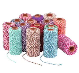 2mm Factory Wholesale Colored Round Packaging Rope Cotton Cord Cotton Strings