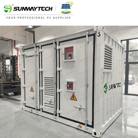 Armoire de batterie intégrée commerciale 250 kW 500 kWh IP54 compatible avec les systèmes d'alimentation réseau, éolienne et diesel