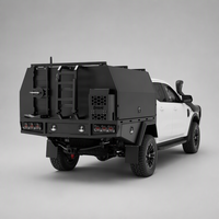Auvent de camionnette en aluminium, enduit de poudre imperméable, pour camping tout-terrain, utilisation en extérieur