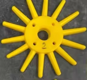 OEM Maßgefertigter Vingerwieder Gummi Durchmesser 370 mm Gelb Mittelharte Härte - Product Image 5