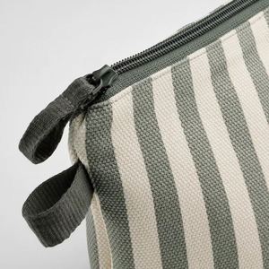 Sac cosmétique en toile personnalisé avec logo, grande taille, fermeture éclair, pochette de maquillage - Product Image 4