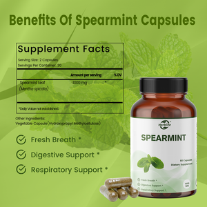 Haccp Function Food Dietary <b>Supplement</b> OEM ODM Spearmint Capsules Mentha Spicata Dietary Daily <b>Supplement</b> - Product Image 2