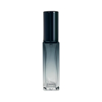 Flacon de parfum rectangulaire en verre dégradé bleu rose 5ml 10ml rechargeable anti-fuite avec capuchon pulvérisateur à fine brume pour parfum et eau de Cologne