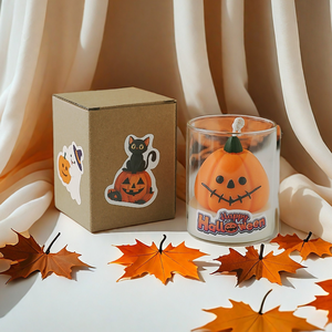 Creative Handmade Soy Wax pumpkin candles halloween New Year Gift Home Holiday Party Decoration art candle - Product Image 2